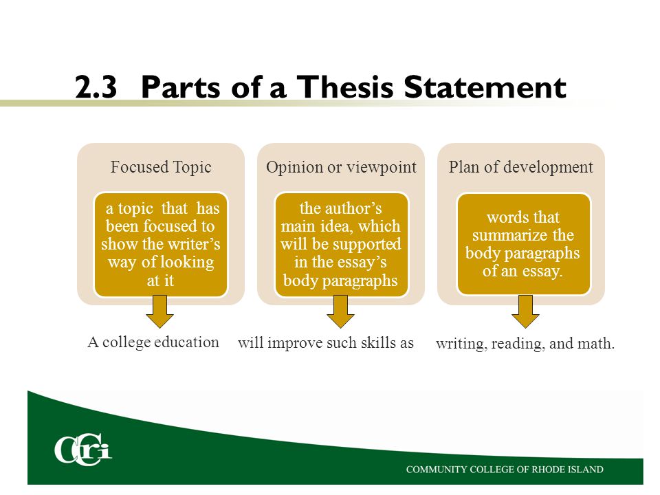 Do Summaries Have Thesis Statements