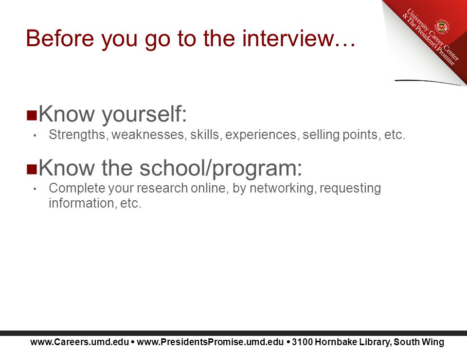 strengths and weaknesses interview