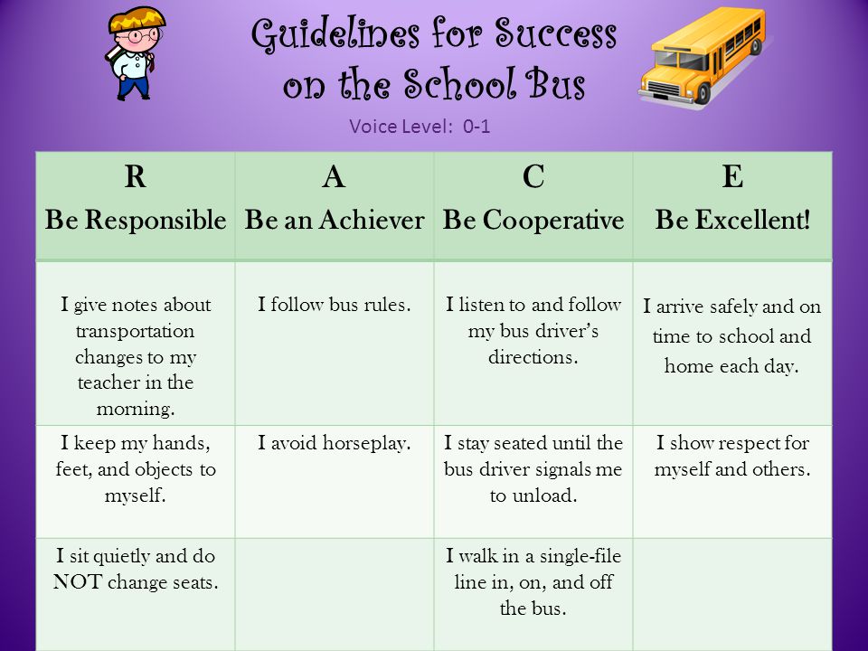 Guidelines for Success on the Playground R Be Responsible A Be an Achiever C Be Cooperative E Be Excellent.