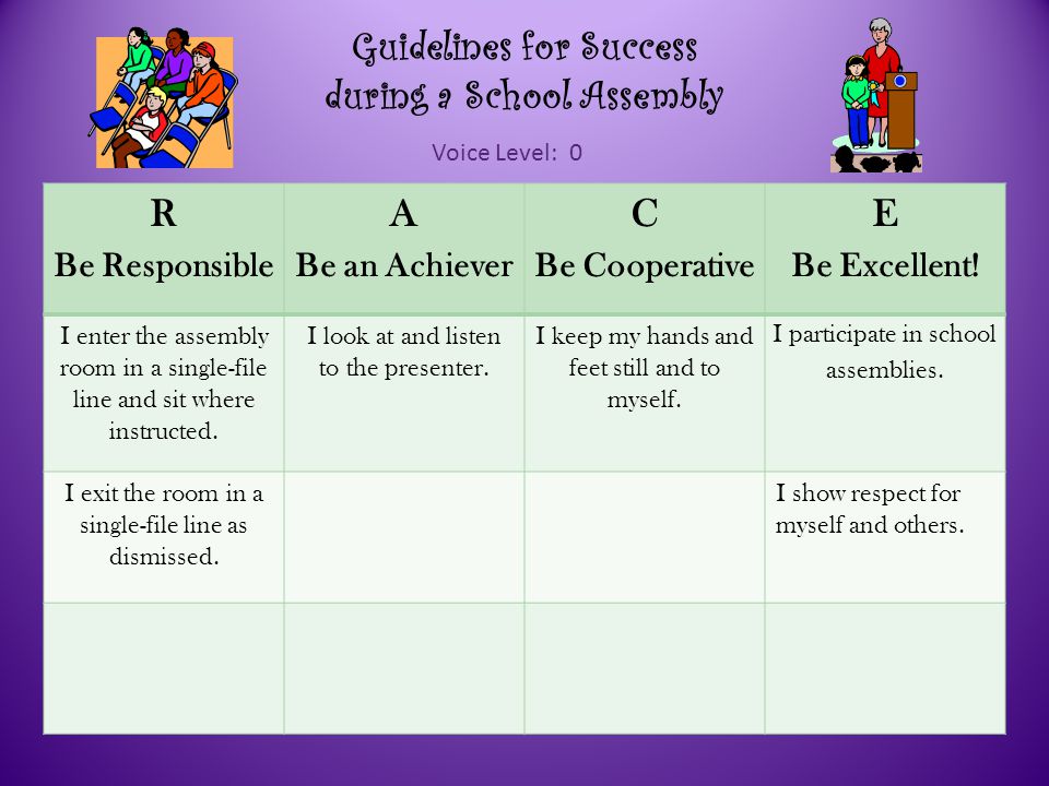 Guidelines for Success on the School Bus R Be Responsible A Be an Achiever C Be Cooperative E Be Excellent.