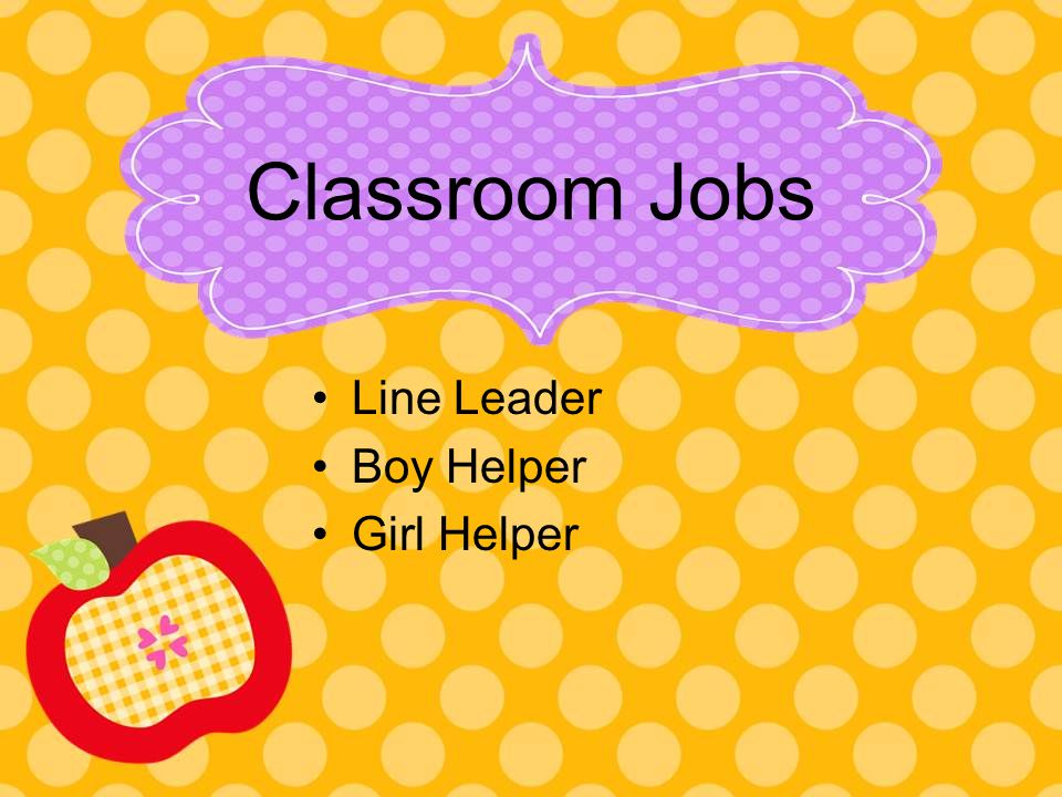 Classroom Jobs Line Leader Boy Helper Girl Helper