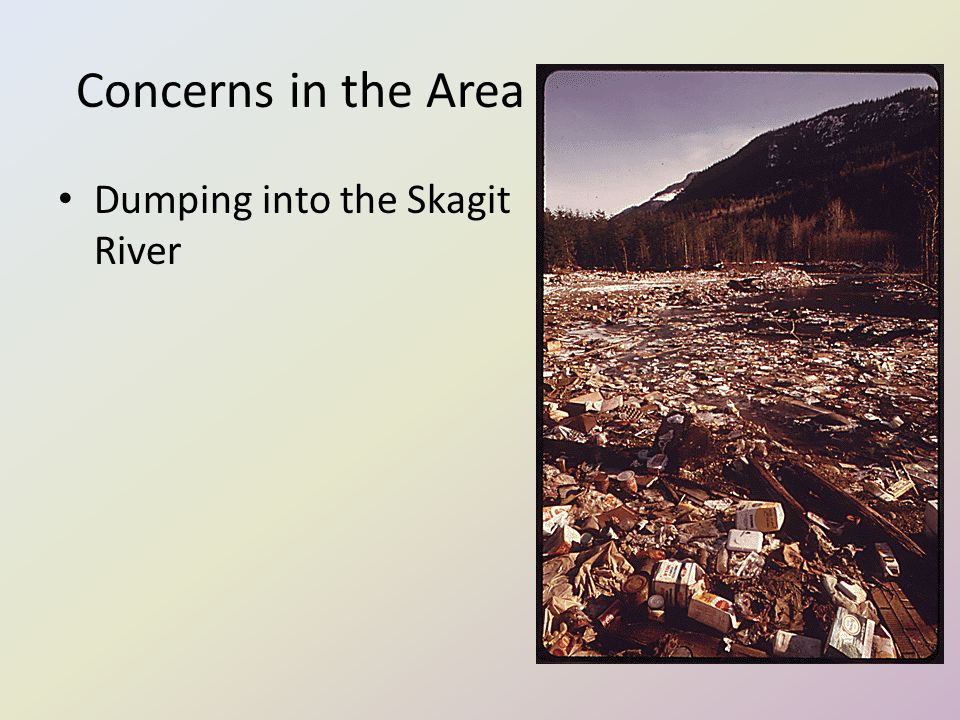 Concerns in the Area Dumping into the Skagit River