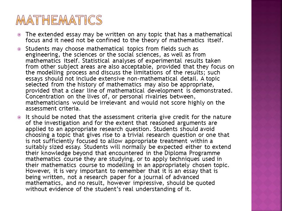 Essay On Health Promotion How To Focus On An Area Of Study In The Extended Essay Ppt Download The Extended Argument Essay Thesis also Essays About High School Extended Essay Topics English Extended Essay Topics English High School Admission Essay Examples