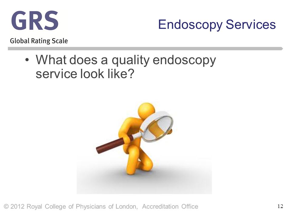 12 Endoscopy Services What does a quality endoscopy service look like