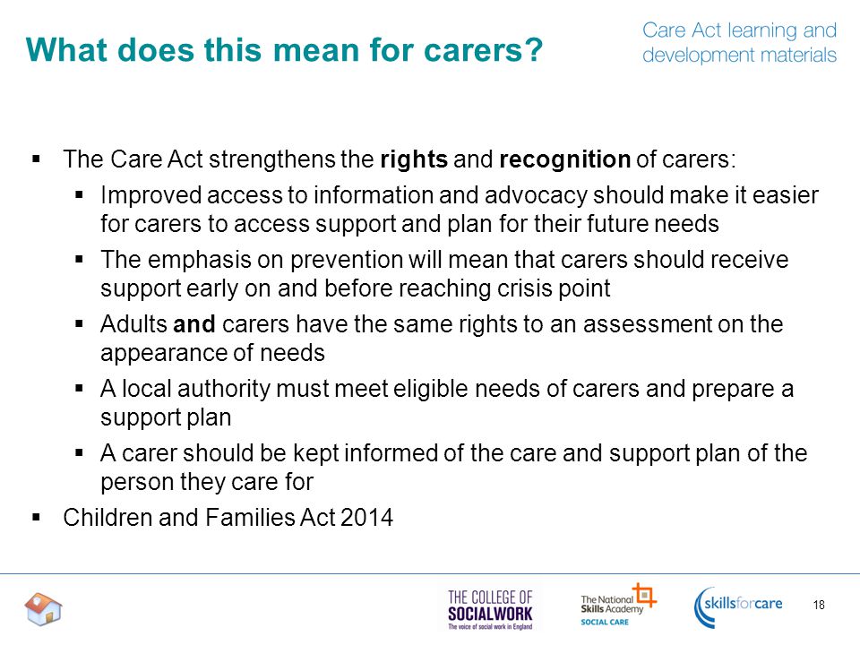 What does this mean for carers.