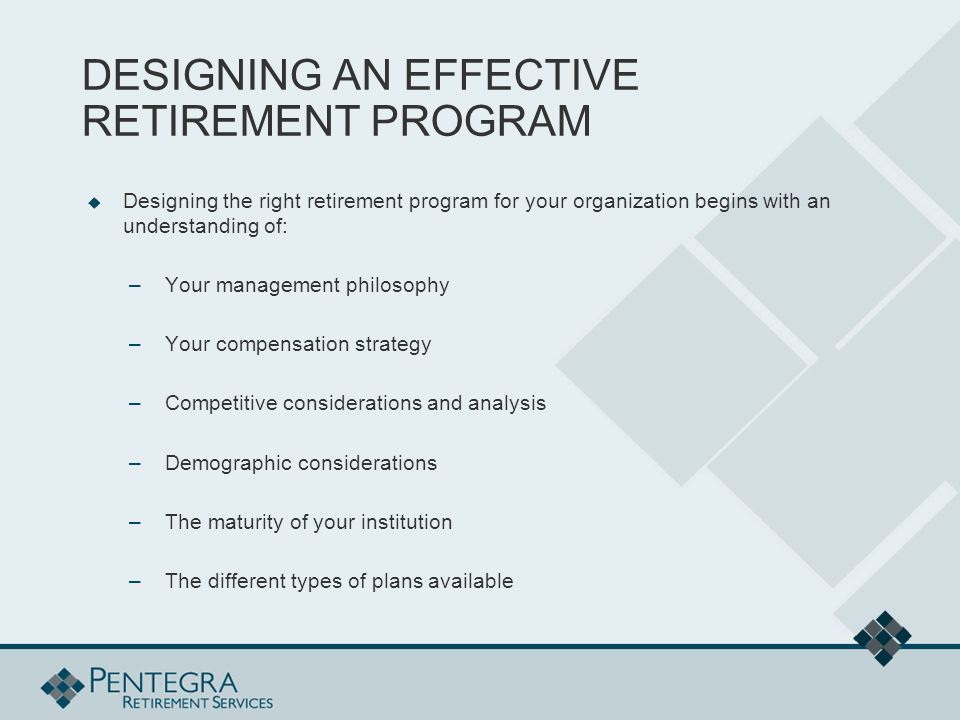 retirement program