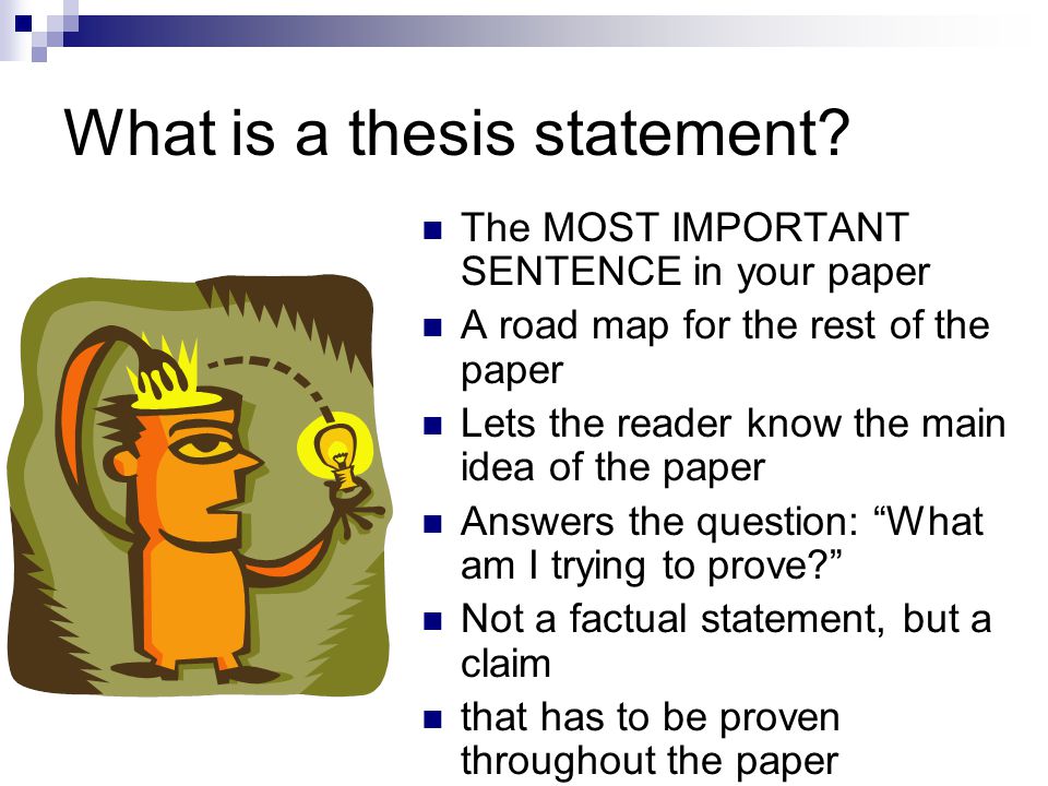 what is a thesis statement