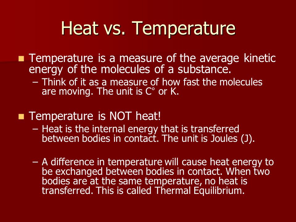 Heat vs.