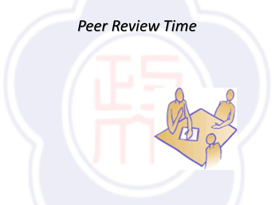 Peer Review Time