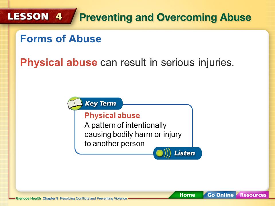 Forms of Abuse Physical Abuse Emotional Abuse Sexual Abuse Stalking