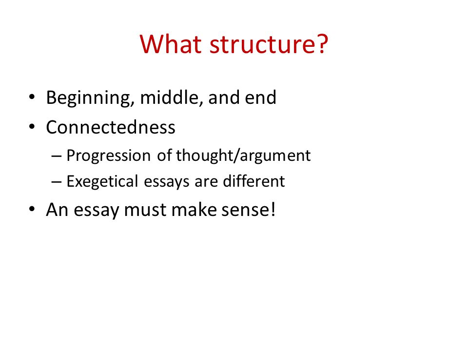 What why how essay structure