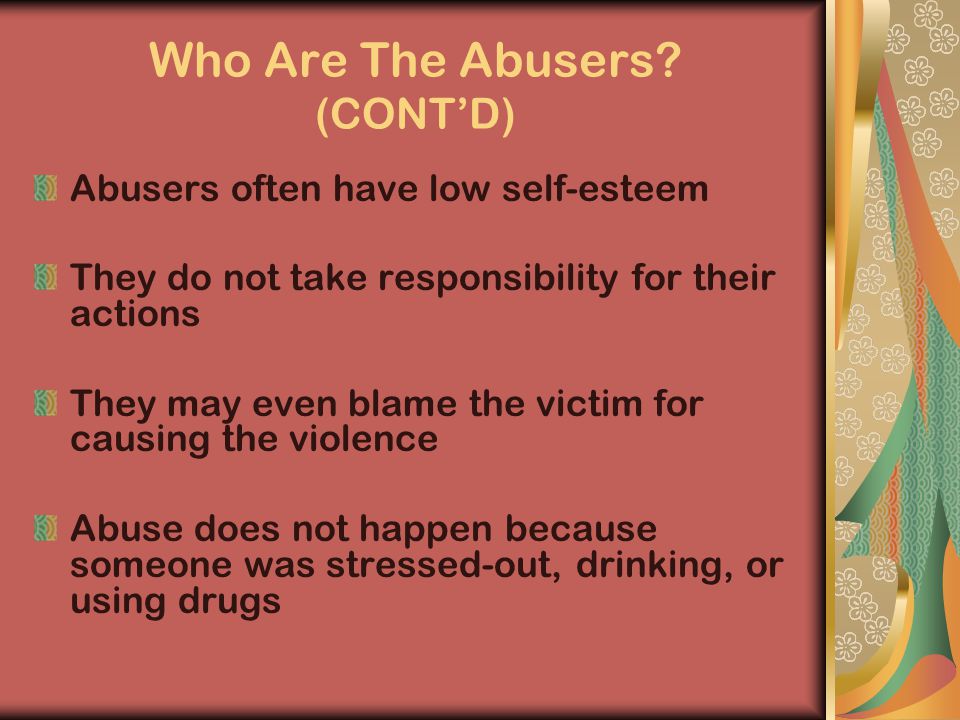 Who Are The Abusers.
