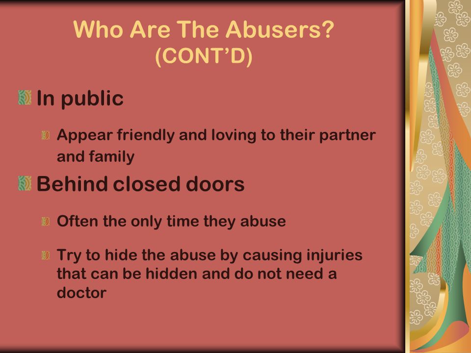 Who Are The Abusers.