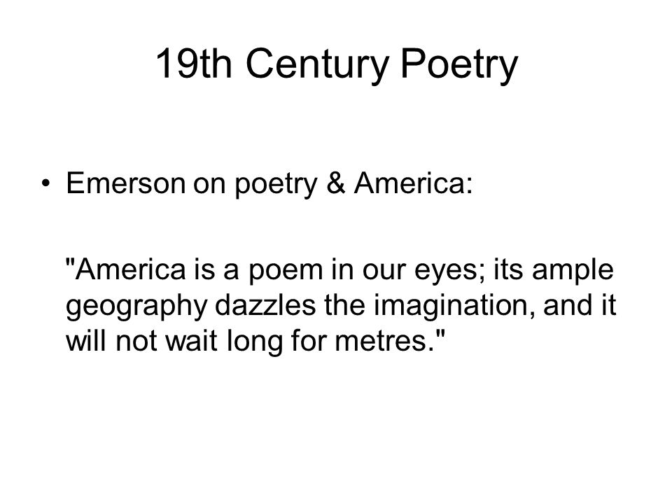 nineteen century poetry trends essay A summary of the market revolution: 1793–1860 in history sparknotes's the pre-civil war era (1815–1850) learn exactly what happened in this chapter, scene, or section of the pre-civil war era (1815–1850) and what it means perfect for acing essays, tests, and quizzes, as well as for writing lesson plans. nineteen century poetry trends essay A summary of the market revolution: 1793–1860 in history sparknotes's the pre-civil war era (1815–1850) learn exactly what happened in this chapter, scene, or section of the pre-civil war era (1815–1850) and what it means perfect for acing essays, tests, and quizzes, as well as for writing lesson plans.