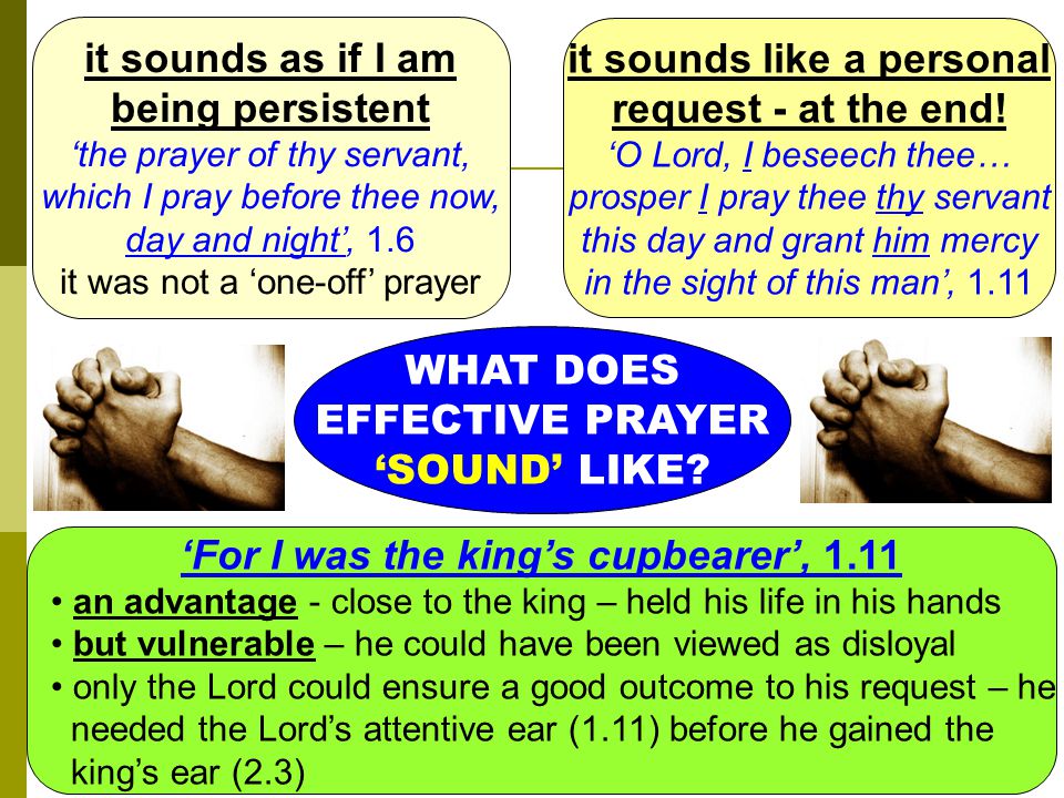 WHAT DOES EFFECTIVE PRAYER ‘SOUND’ LIKE.