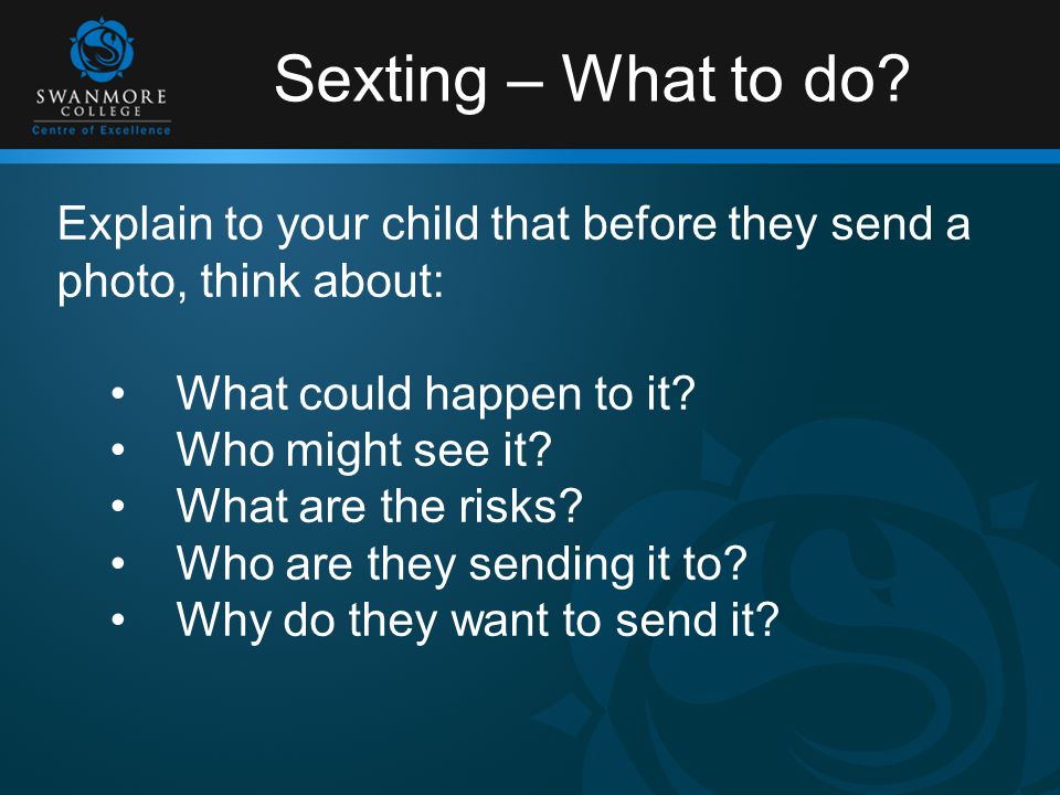 Sexting – What to do.