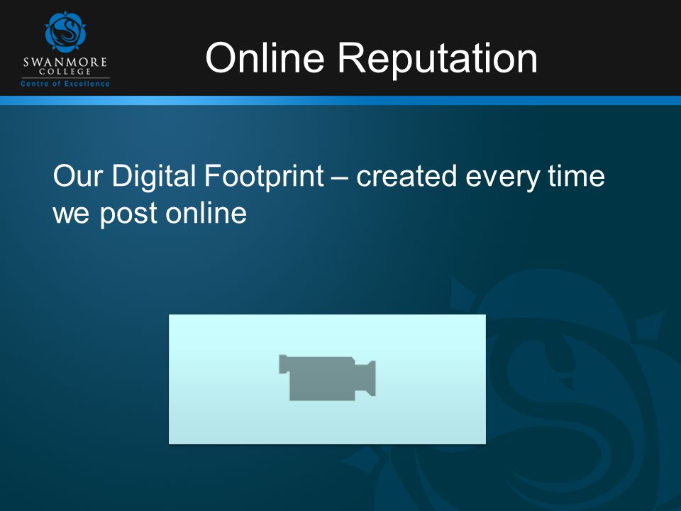 Online Reputation Our Digital Footprint – created every time we post online