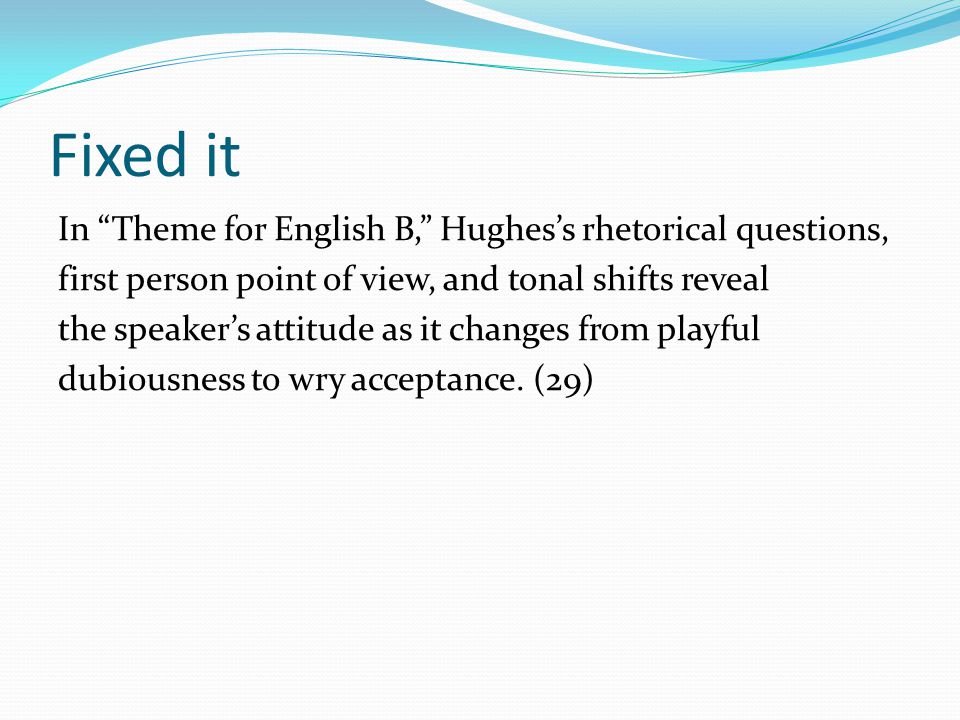 theme for english b essay