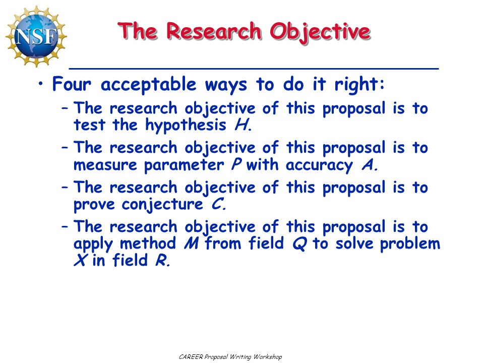 How To Write Proposal For Research