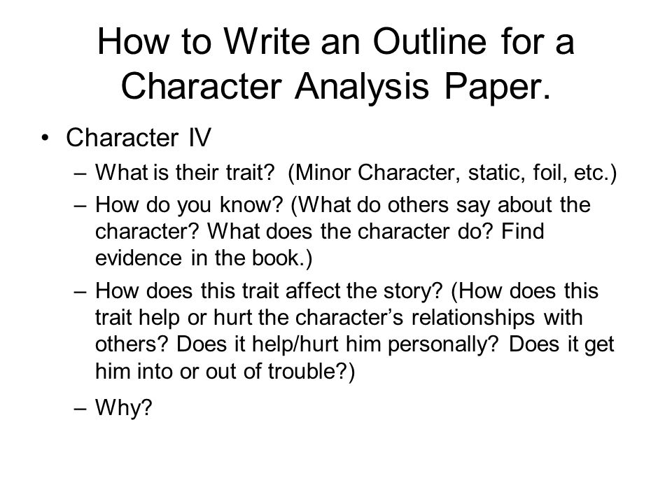 Analysis Essay Outline