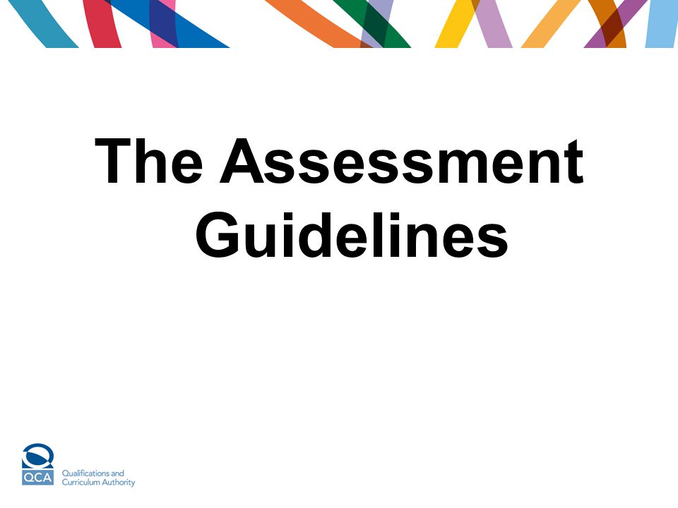 The Assessment Guidelines