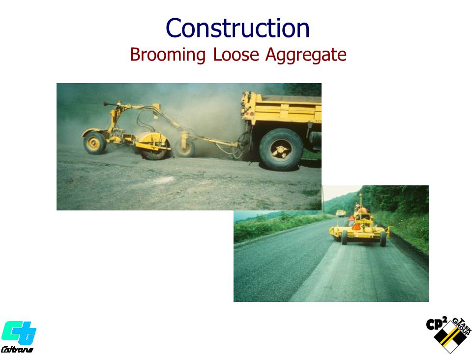 Construction Brooming Loose Aggregate