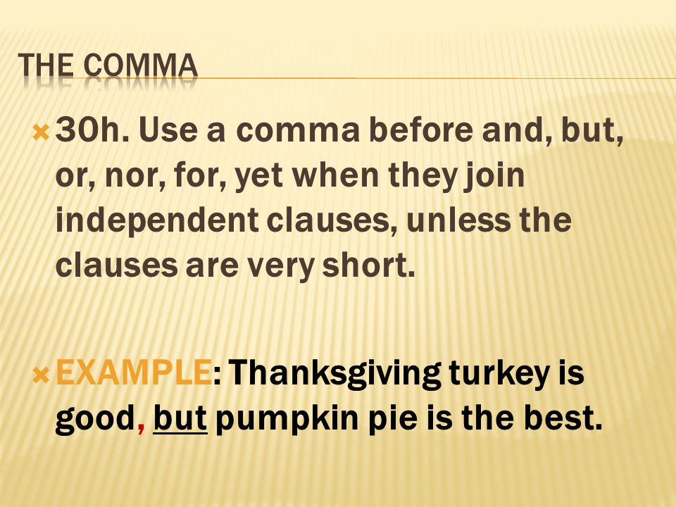 do you put a comma before but