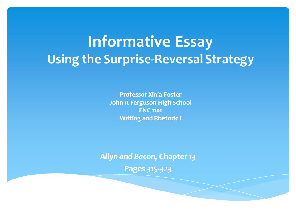 List Informative Essay Topics