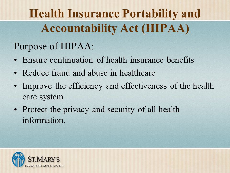the benefits of hipaa The university’s health plans are required by law to protect the privacy of your health information as described by the federal health insurance portability and accountability act (hipaa), give you a notice of the plans' legal duties and privacy practices, and follow the current notices (linked below. the benefits of hipaa The university’s health plans are required by law to protect the privacy of your health information as described by the federal health insurance portability and accountability act (hipaa), give you a notice of the plans' legal duties and privacy practices, and follow the current notices (linked below.