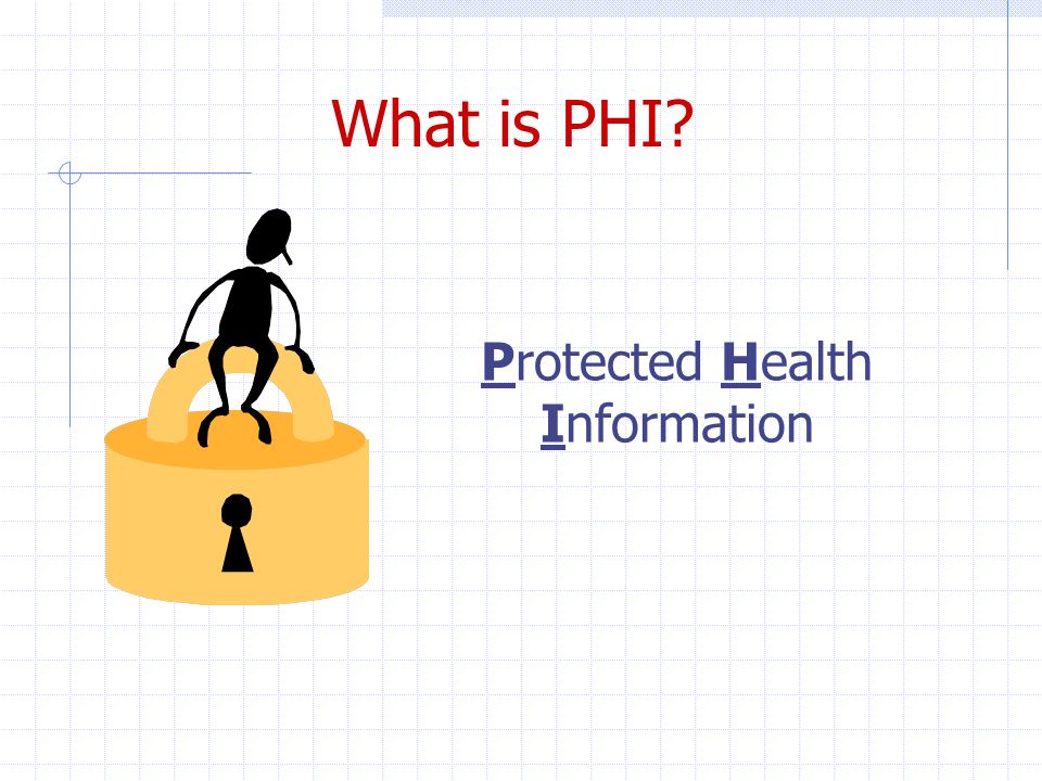 What is PHI Protected Health Information