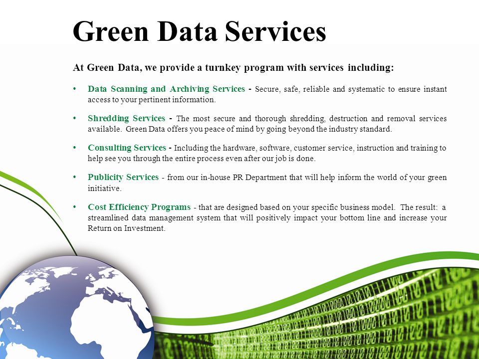 Introduction to Green Data Inc.