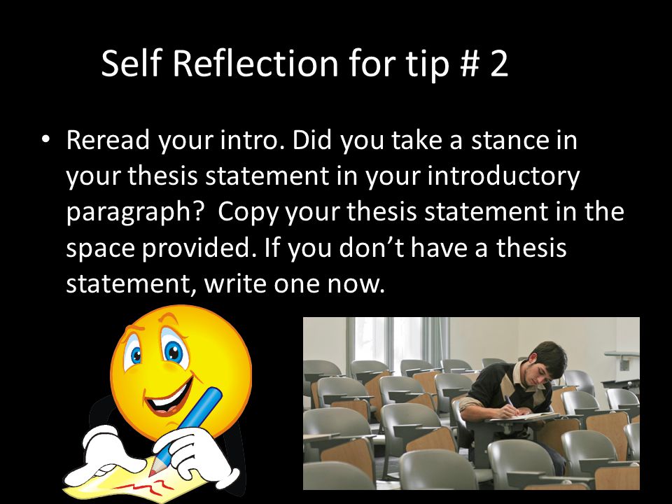 A Thesis For An Essay Should