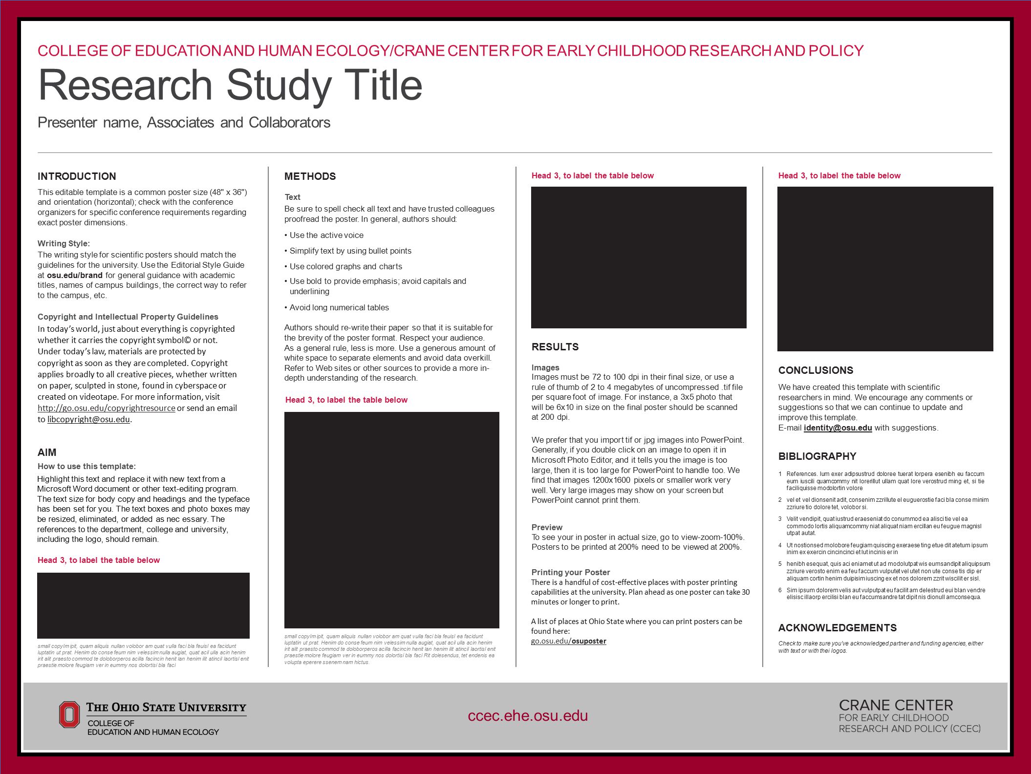 academic poster sizes