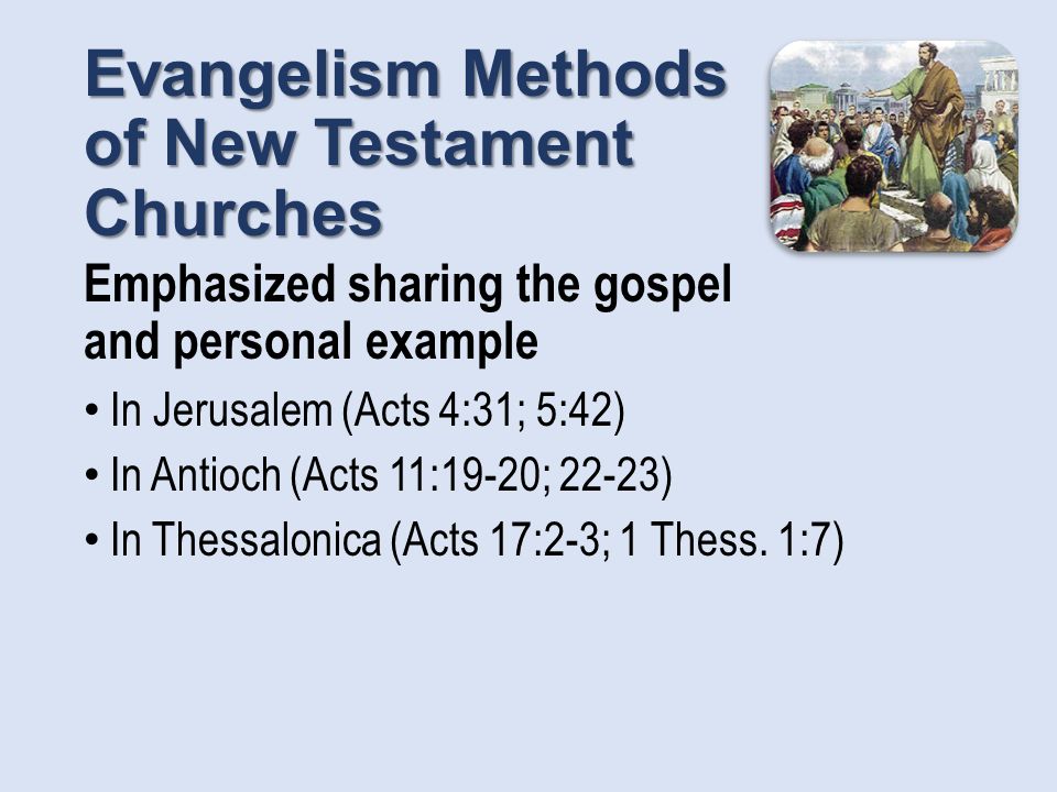methods to evangelism Okay, so you want to engage in evangelization—but you're not quite sure what to do, or you're a little shy, or you don't have much time, and you certainly don't have much money what can you do that will make a difference here are 12 painless ways to evangelize, easy methods to spread the. methods to evangelism Okay, so you want to engage in evangelization—but you're not quite sure what to do, or you're a little shy, or you don't have much time, and you certainly don't have much money what can you do that will make a difference here are 12 painless ways to evangelize, easy methods to spread the.