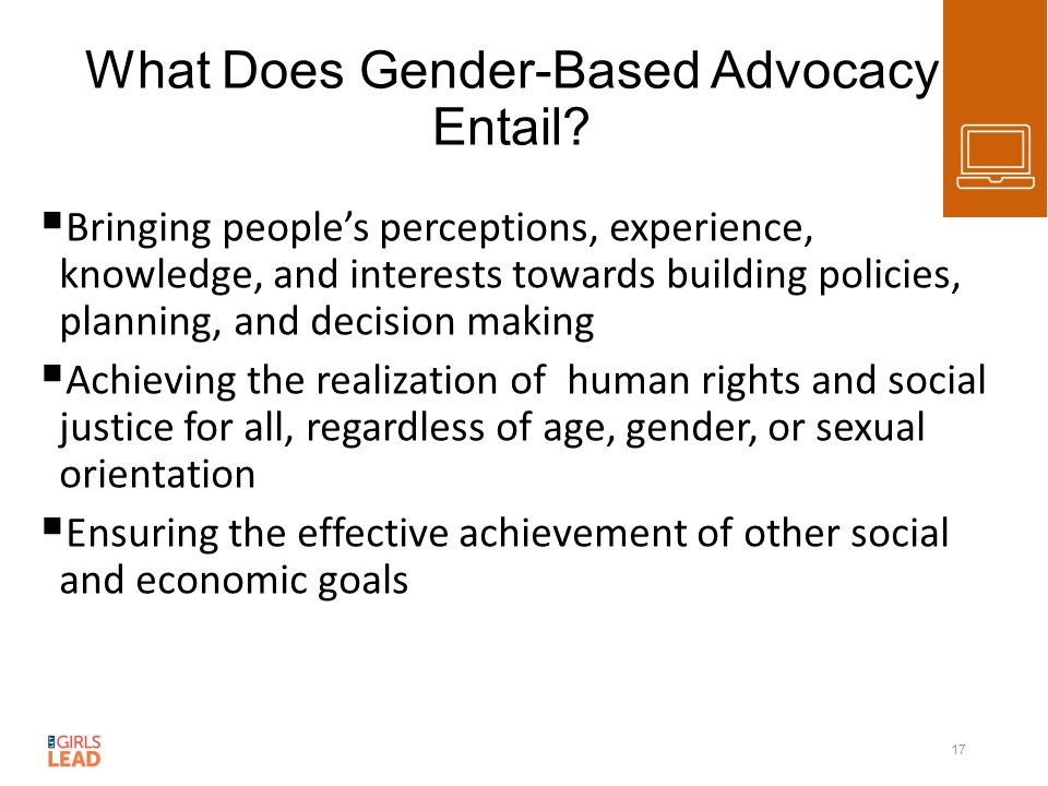 What Does Gender-Based Advocacy Entail.
