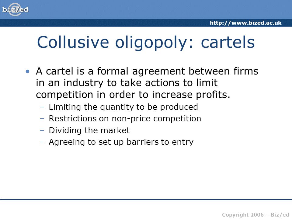 features of collusive oligopoly market We will then look at some prominent characteristics of an oligopoly as oligopoly competition: definition & examples a competitive oligopoly is a market that. features of collusive oligopoly market We will then look at some prominent characteristics of an oligopoly as oligopoly competition: definition & examples a competitive oligopoly is a market that.
