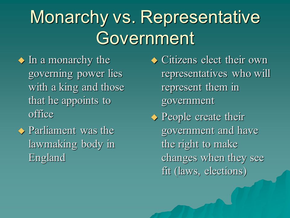 Monarchy vs.