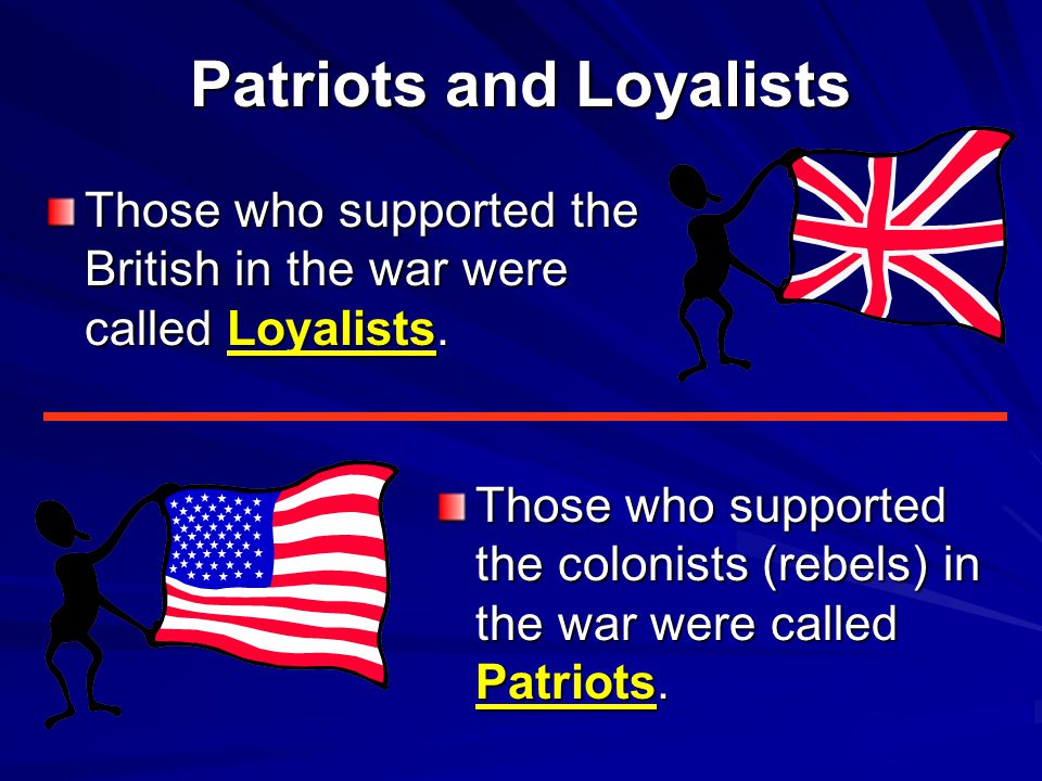 loyalist turned patriot Loyalist or patriot miss calamity (our eleven year old daughter) stunned me the other day with an incredibly astute observation she informed me that ours is a. loyalist turned patriot Loyalist or patriot miss calamity (our eleven year old daughter) stunned me the other day with an incredibly astute observation she informed me that ours is a.