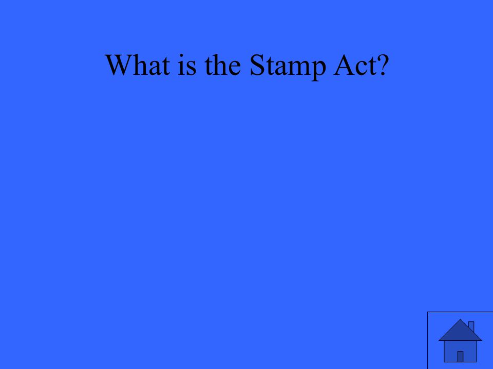What is the Stamp Act