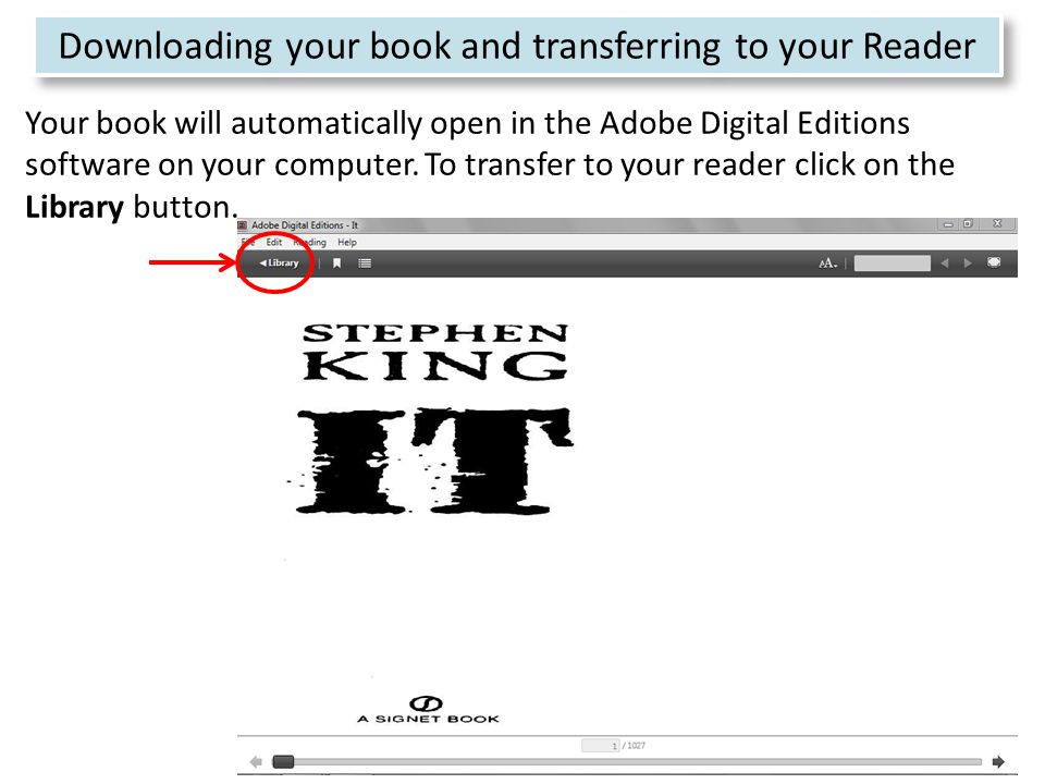 18 Your book will automatically open in the Adobe Digital Editions software on your computer.