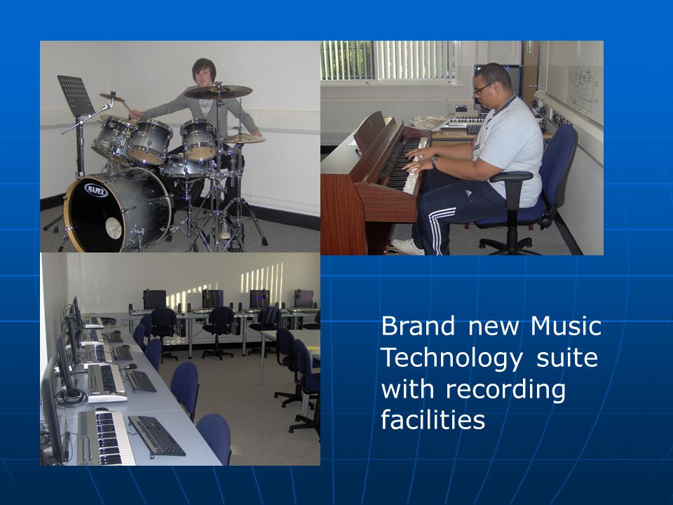 Brand new Music Technology suite with recording facilities