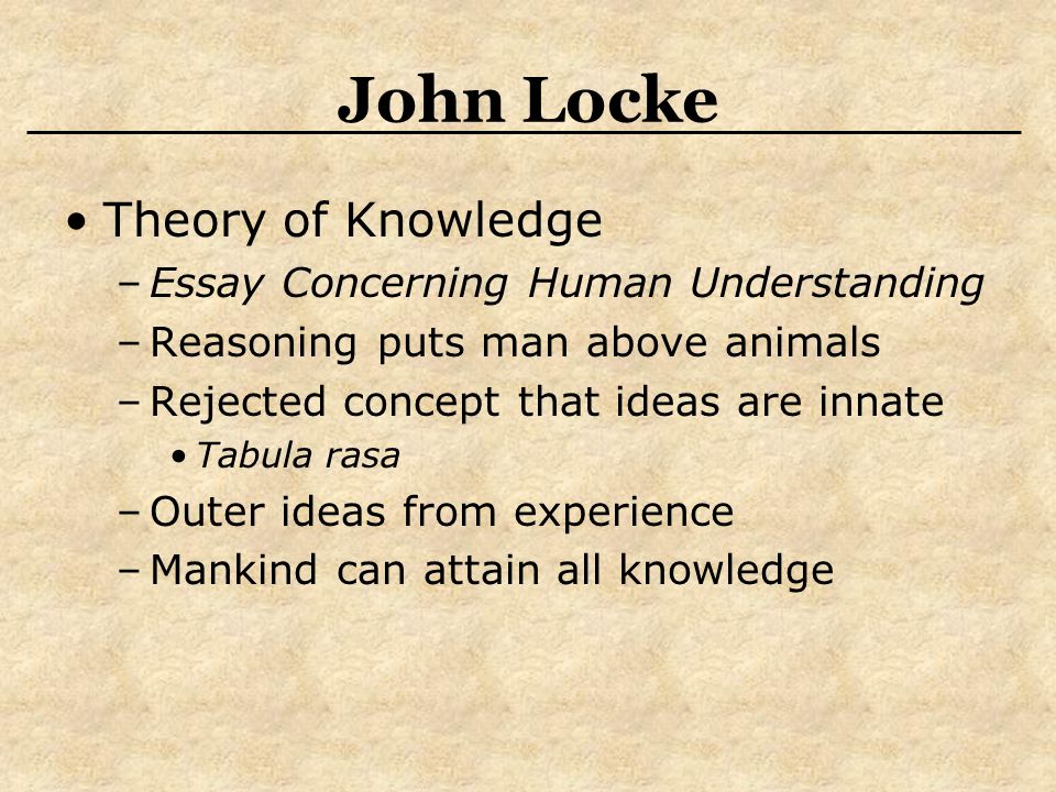essay concerning human understanding john locke