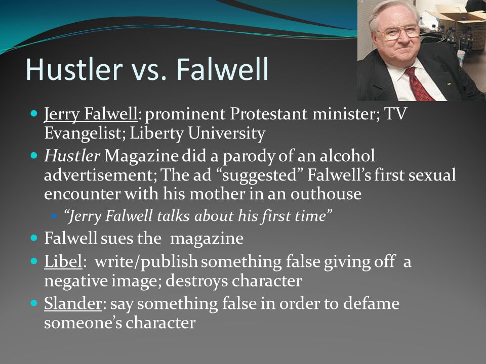 hustler vs Falwell lawsuit