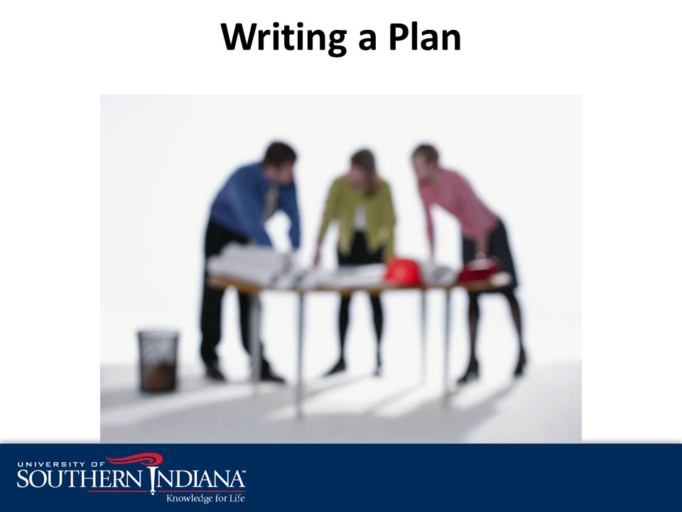 Writing a Plan