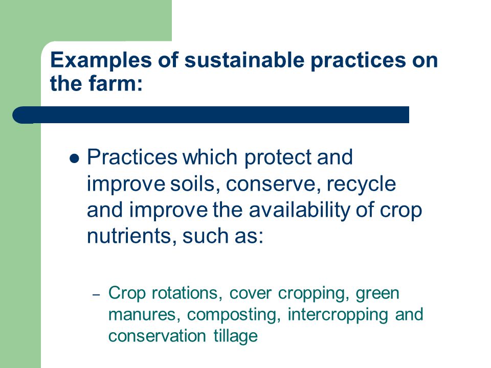 sustainable farm practices