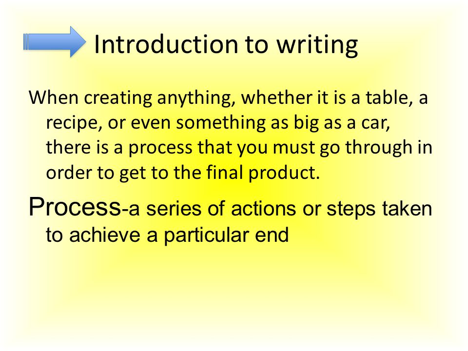 Sample essay on the writing process