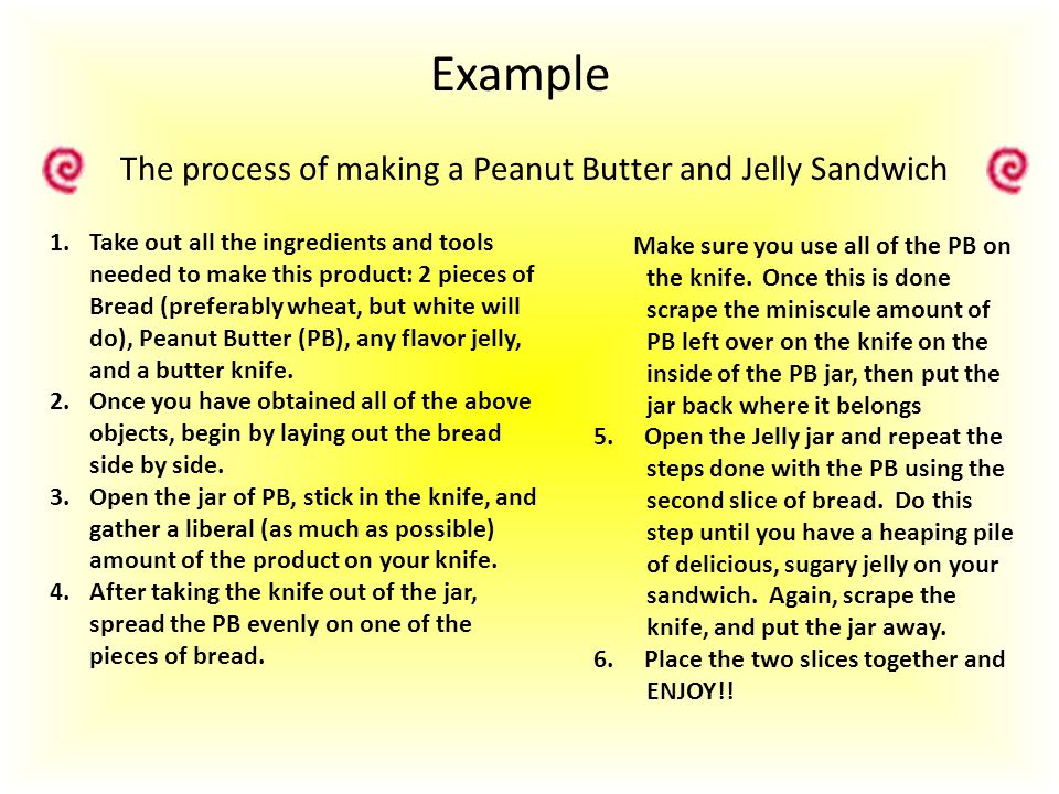 process writing example essay