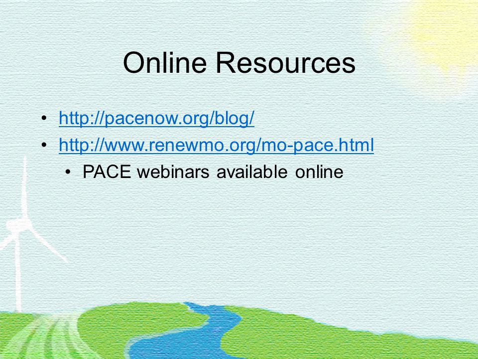 Online Resources     PACE webinars available online