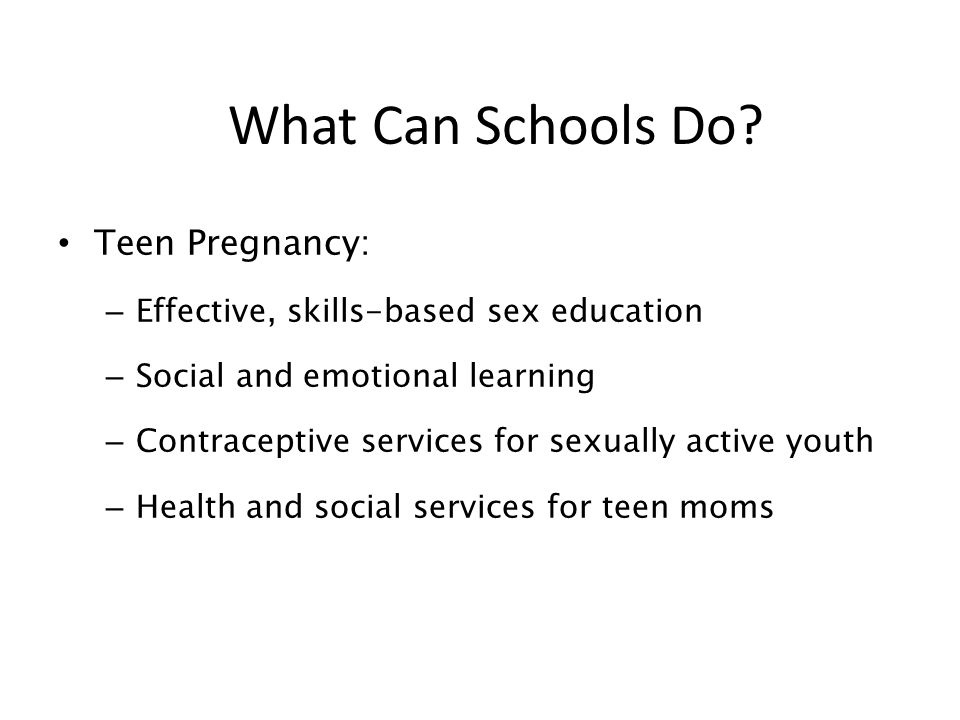 What Can Schools Do.