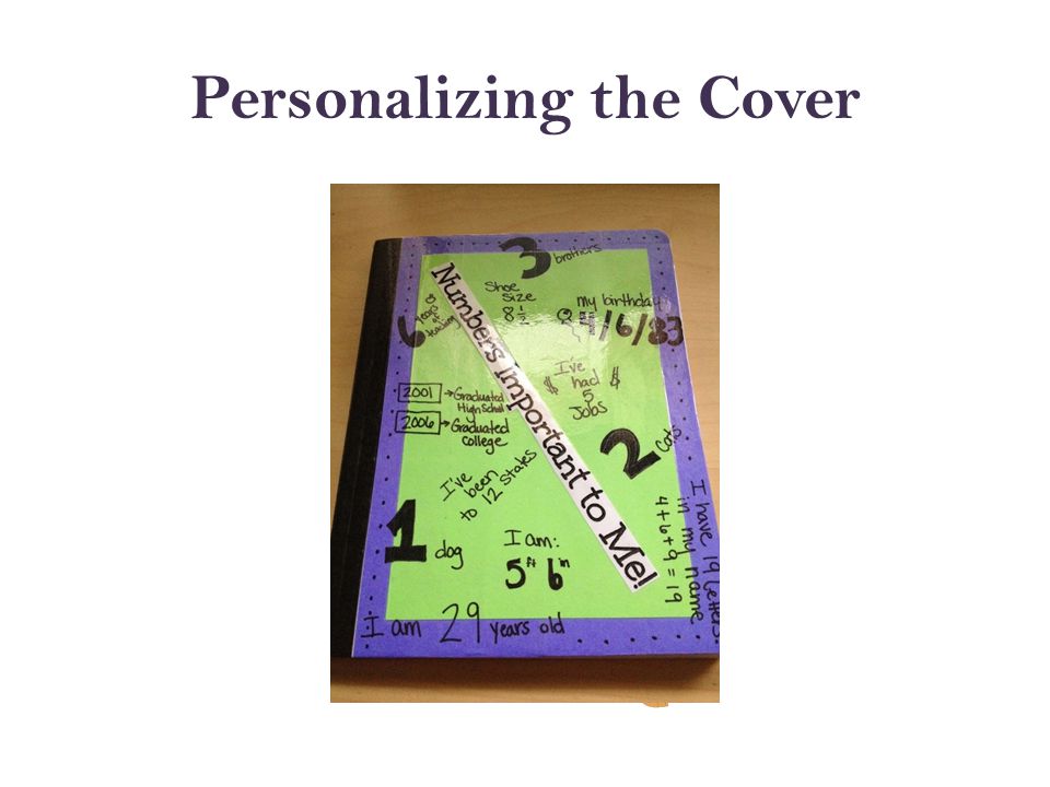 Personalizing the Cover